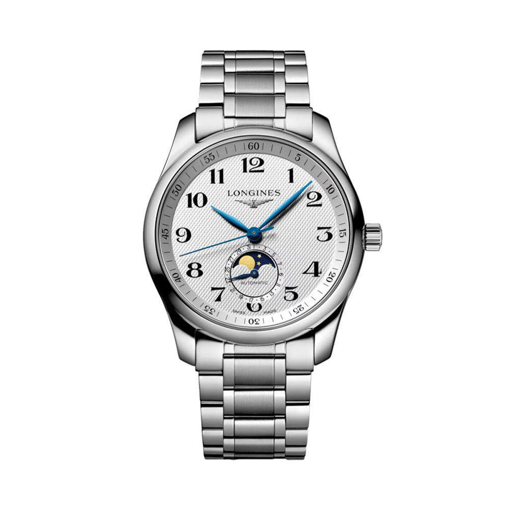 Master Collection Moonphase 40mm - Silver "Barleycorn" on Bracelet