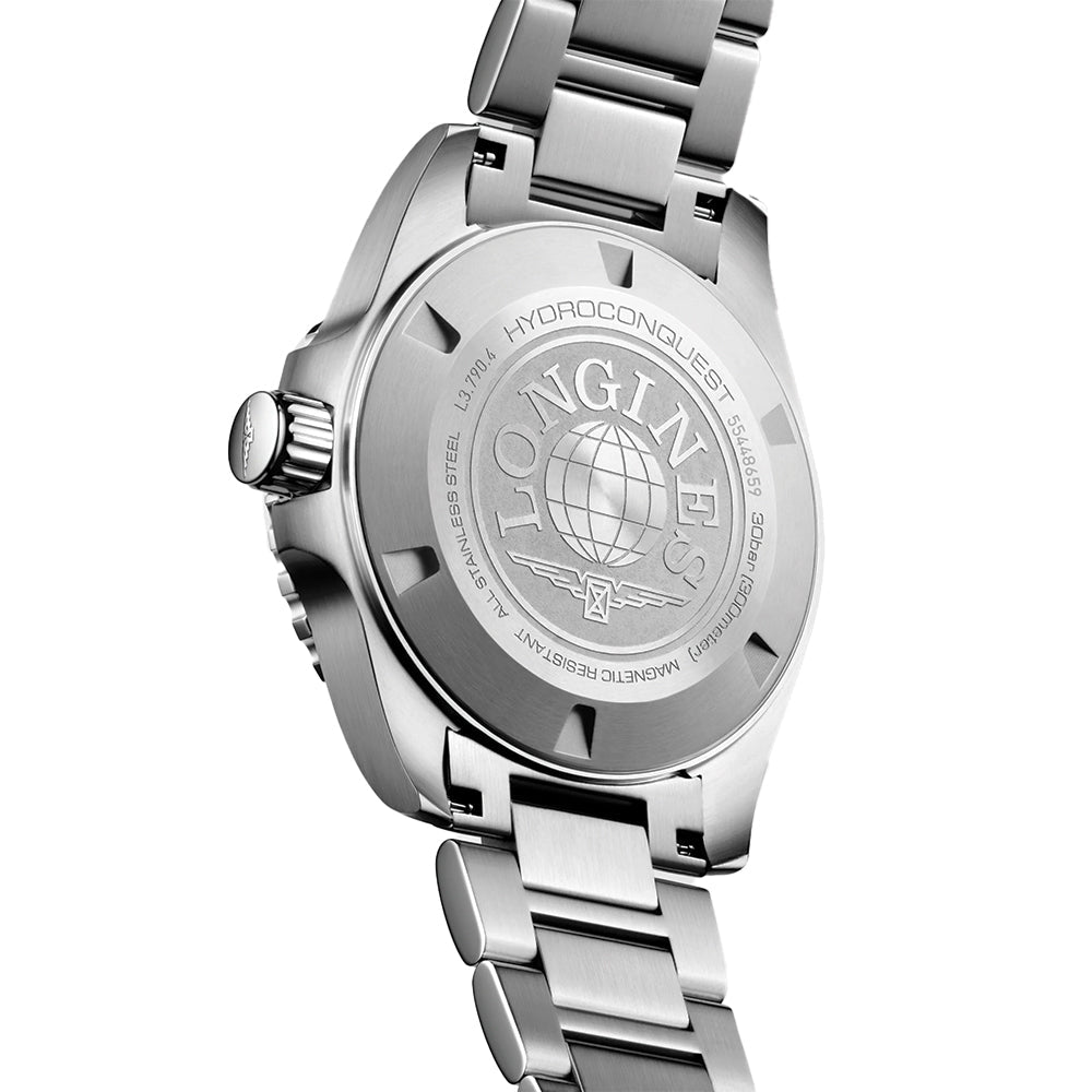 HydroConquest GMT 41mm - Black on Bracelet