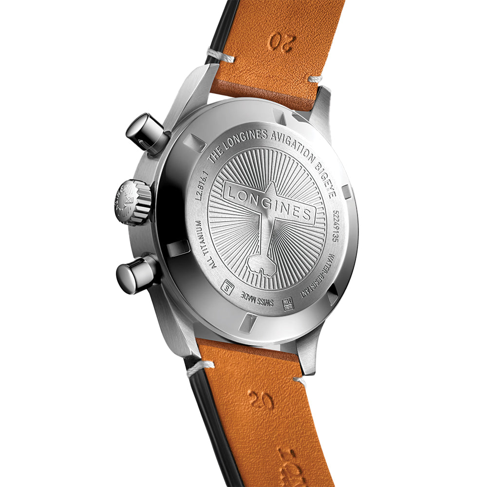 Avigation BigEye 41mm - Blue on Leather Strap