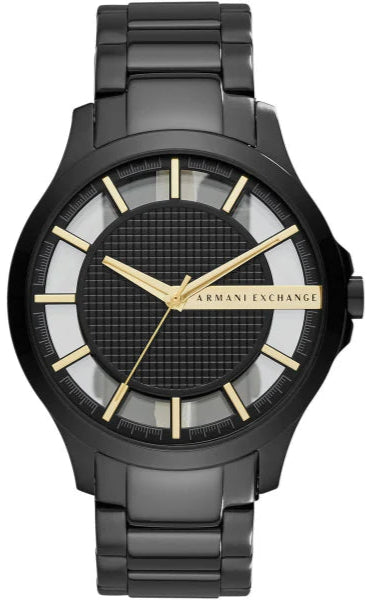 Armani Exchange Hampton Series AX2192 Men's Chronograph – Black Dial with Matching Black Stainless Steel Bracelet