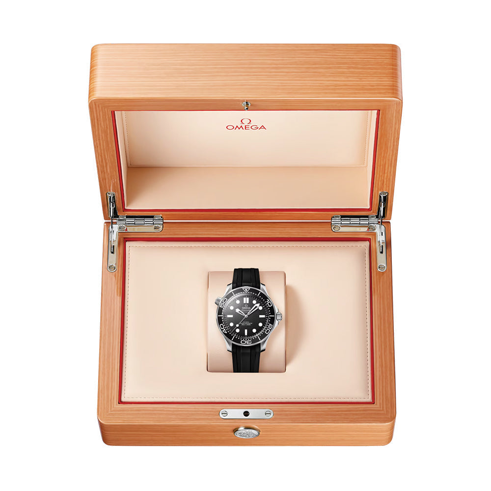 Seamaster Diver 300M Aluminum Bezel 42mm - Black on Rubber Strap