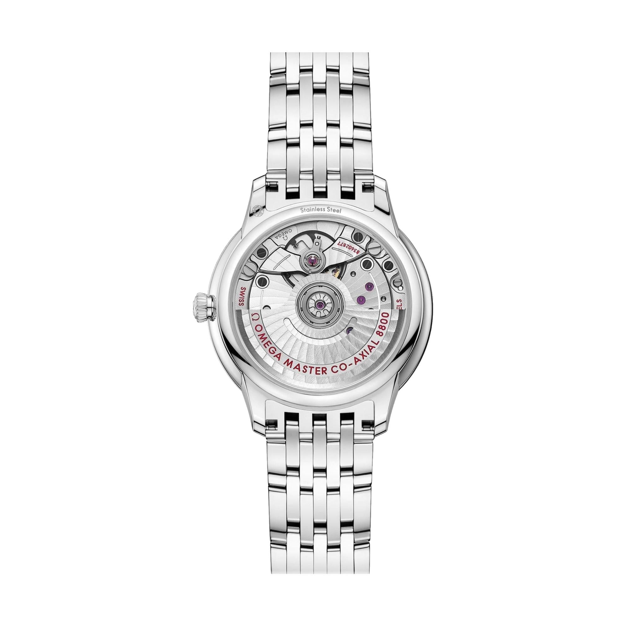De Ville Prestige 34mm - White, Mother-of-Pearl on Bracelet